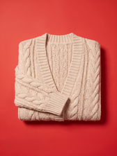 Simone Cable Knit Cardigan, product shot