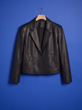 Delphine Leather Blazer, product shot