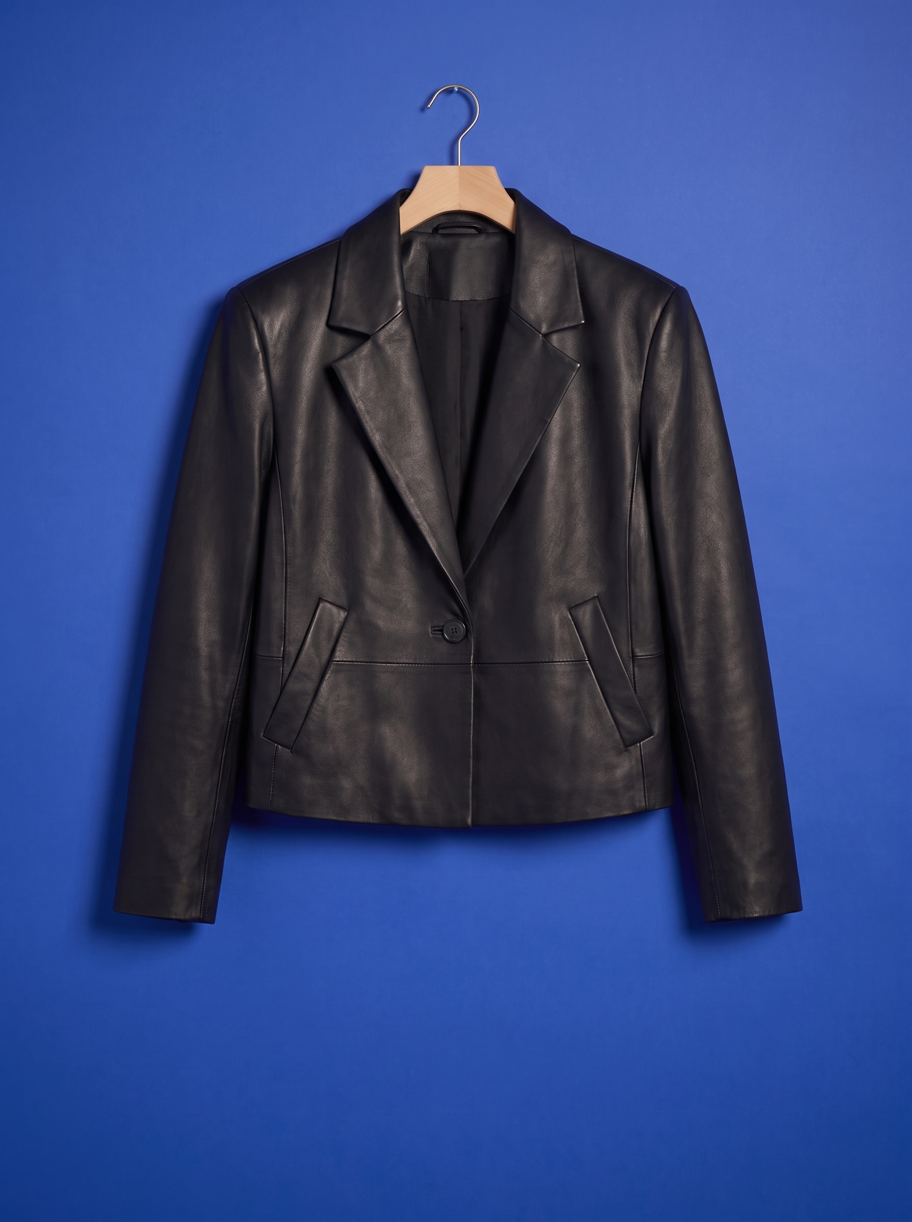 Delphine Leather Blazer, product shot