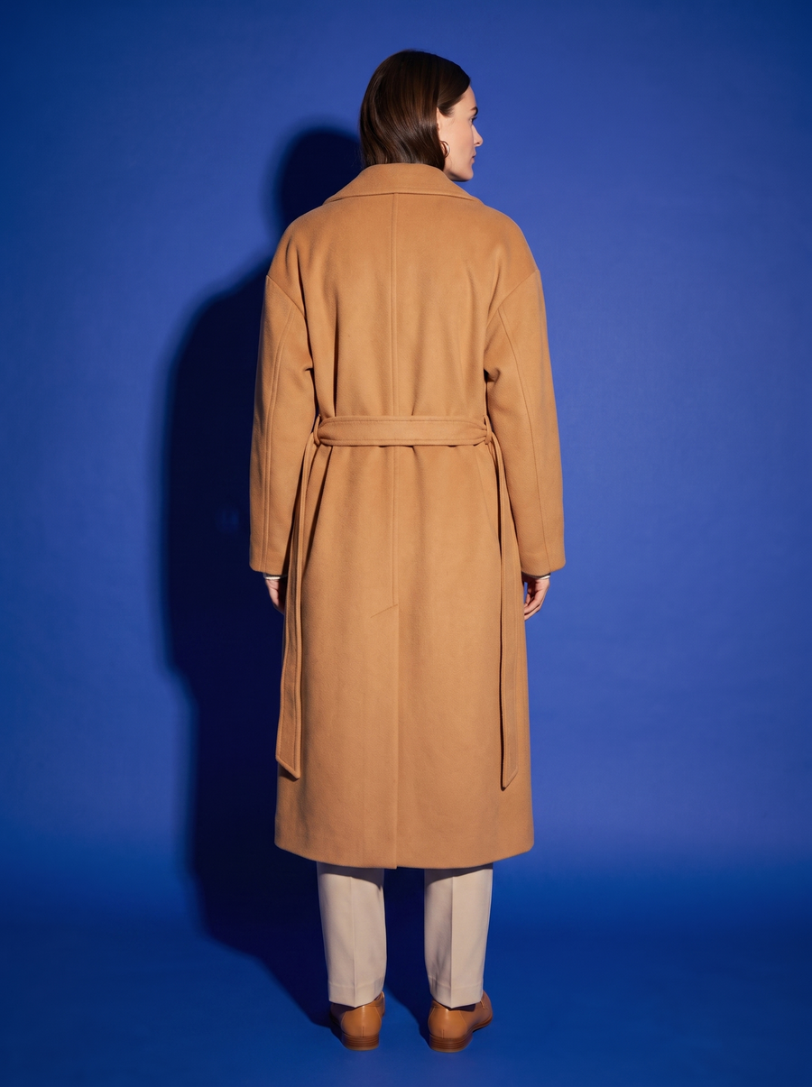 Marguerite Wool Wrap Coat
