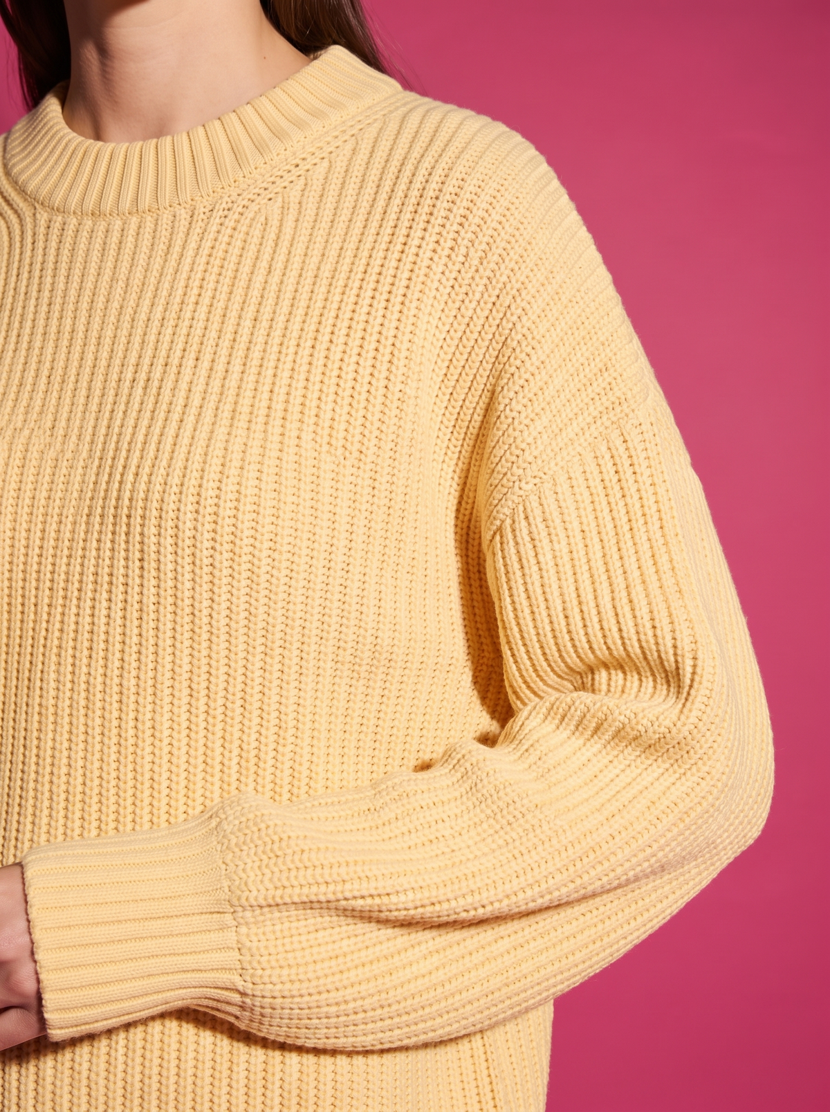 Colette Oversized Knit, fabric and construction detail