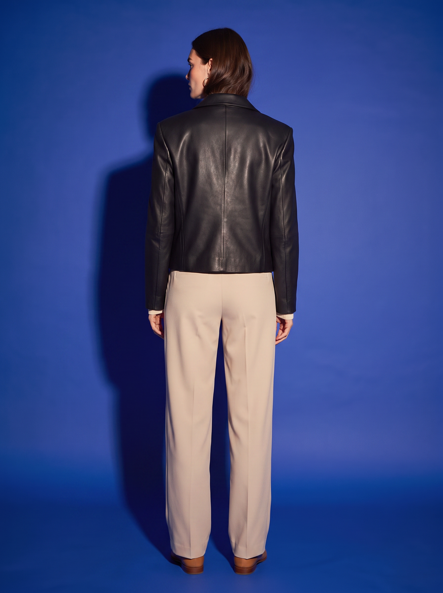 Delphine Leather Blazer