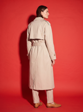 Elodie Belted Trench Coat, back view