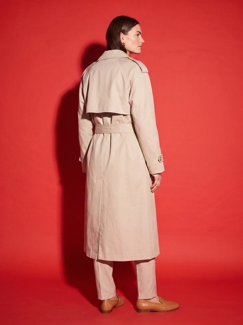 Elodie Belted Trench Coat, back view