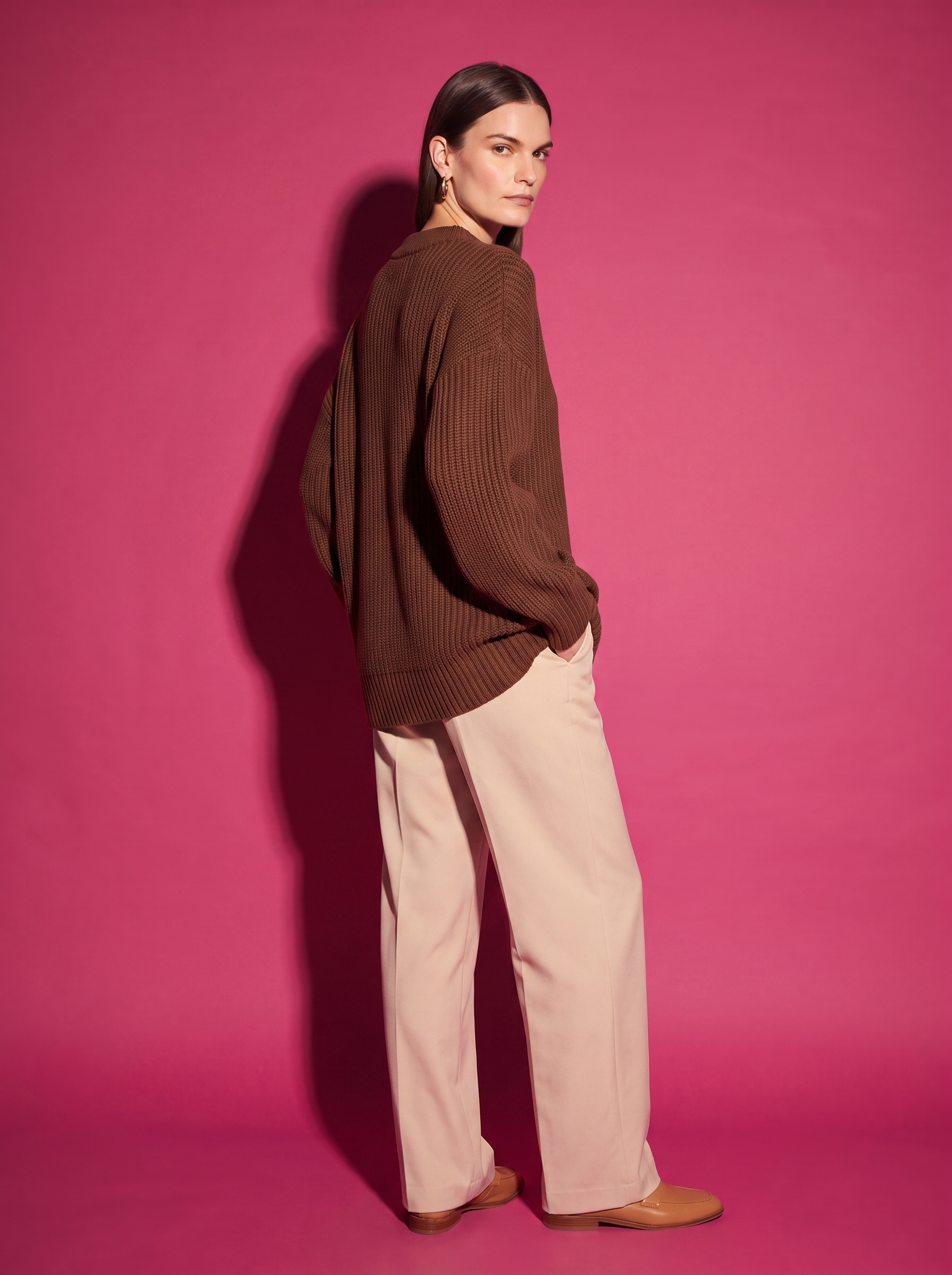Colette Oversized Knit in Chocolate